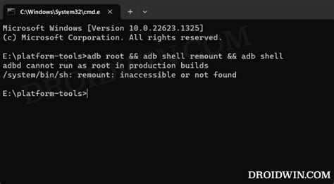0 setting the property ro. . Adbd cannot run as root in production builds
